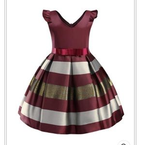 Girls Wine Party Dress Toddler New With Tags